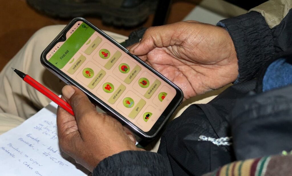 The Vann Aarogya mobile application, developed by WCT, is a pioneering solution for the health and well-being of forest staff. 