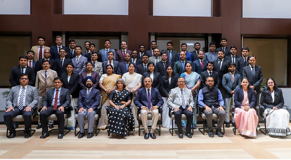 WCT’s Forensics expert, C. Samyukta (front row, fourth from left), with the participating senior judiciary members and lawyers at the symposium held by WCT at the Madhya Pradesh State Judicial Academy, Jabalpur, in 2022.