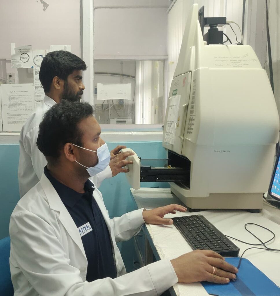 Processing of livestock blood samples in a laboratory